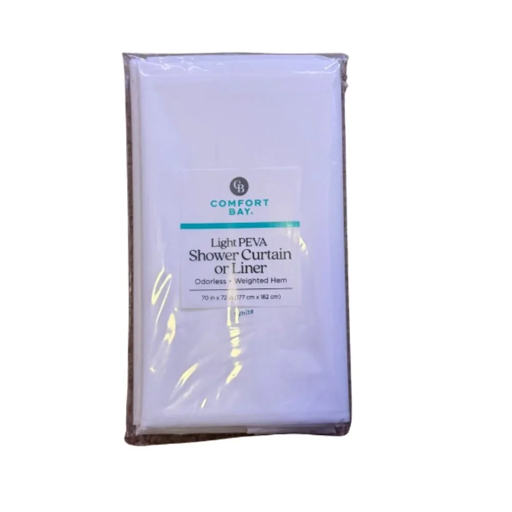 Light Weight Shower Curtain Liner, White / Frosted PEVA Shower – Comfort Bay